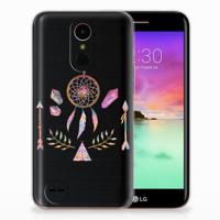 LG K10 2017 Telefoonhoesje met Naam Boho Dreamcatcher - thumbnail