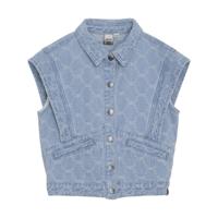 Indian Blue Jeans Zomer gilet meisjes - licht blauw - denim - fancy - thumbnail