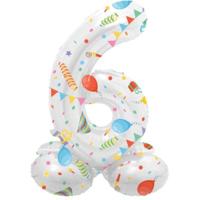 Folat folieballon staand 6 joyful party 41 cm | 20 stuks - thumbnail