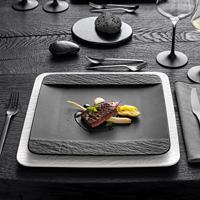 Villeroy & Boch Manufacture Rock Dinerbord vierkant - thumbnail