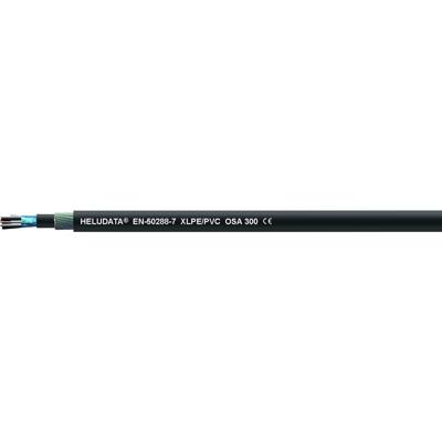 HELU 11014080 Instrumentkabel HELUDATA® EN50288-7 OSA 300 1 x 2 x 1.5 mm² Zwart 100 m
