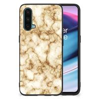 OnePlus Nord CE 5G Marmeren Print Telefoonhoesje Marmer Goud - thumbnail