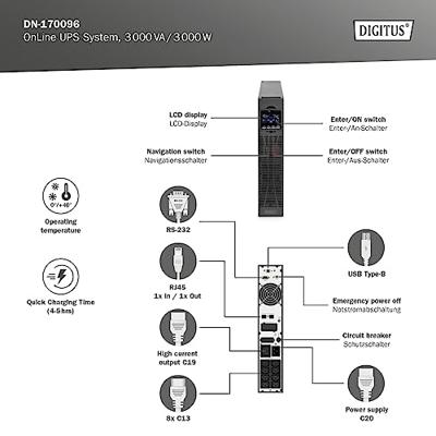 Digitus DN-170096 19 UPS 3000 VA