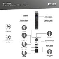 Digitus DN-170096 19 UPS 3000 VA - thumbnail