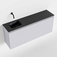 MONDIAZ OLAN 120cm toiletmeubel cale. LEX wastafel urban links geen kraangat - thumbnail