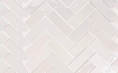 Wandtegel wit Sartoria Tbrick 16x5cm seashell glans gerectificeerd