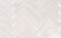 Wandtegel wit Sartoria Tbrick 16x5cm seashell glans gerectificeerd - thumbnail