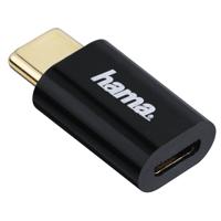 Hama 00178399 kabeladapter/verloopstukje Micro USB USB-C Zwart - thumbnail