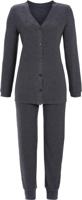 Warme grijze doorknooppyjama Ringella - thumbnail