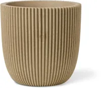 Capi nature groove nl bol bloempot 43x41 cm beige - thumbnail
