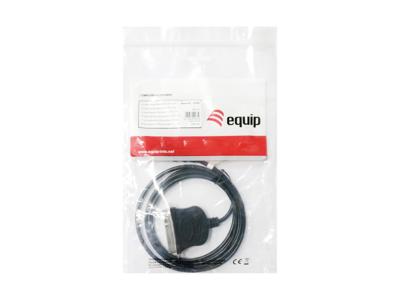Equip 133383 usb to parallel adapter cable, usb 2.0 -> ieee1284, male/male, black