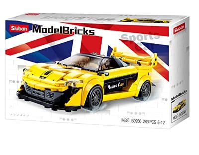 Sluban engelse supercar geel - 283dlg. Sluban engelse supercar geel - 283dlg.