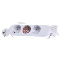 Bachmann 388272 Stekkerdoos 3-voudig Wit Randaarde stekker 1 stuk(s) - thumbnail