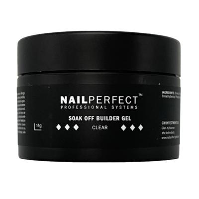 NailPerfect Gel Soak Off Builder Gel Clear 14gr NailPerfect Gel Soak Off Builder Gel Clear 14gr