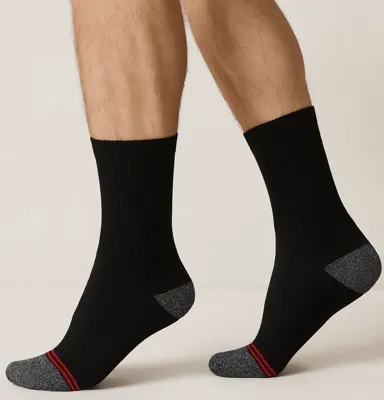 Teckel 4-paar - werksokken heren - Versterke hak en hiel - Stevige katoenen sokken