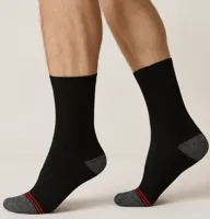 Teckel 4-paar - werksokken heren - Versterke hak en hiel - Stevige katoenen sokken - thumbnail