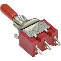 TRU COMPONENTS TC-9353992 Wipschakelaar 250 V/AC 3 A 1x (aan)/uit/(aan) Moment/0/moment 1 stuk(s) - thumbnail