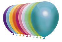 Ballon haza uni 30cm 50 stuks metallic assorti - thumbnail