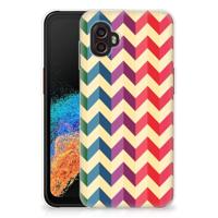 Samsung Galaxy Xcover 6 Pro | TPU bumper | Zigzag Multi Color - thumbnail