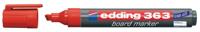 Whiteboardmarker edding 363 schuin 1-5mm rood - thumbnail