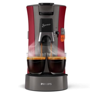 Philips csa230/90 senseo select koffiepadmachine rood/grijs Philips csa230/90 senseo select koffiepadmachine rood/grijs