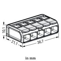 WAGO 221-685 Doorgangsklem Flexibel: - Massief: - 150 stuk(s) - thumbnail
