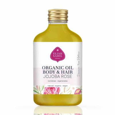 Vegan Huid/Haar Olie Jojoba Roos BIO