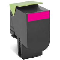 Lexmark Toner 802HM Origineel Magenta 3000 bladzijden 80C2HME - thumbnail