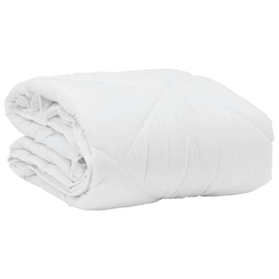 VidaXL Zomer dekbed met kussen 2 pcs wit microvezel