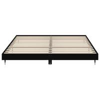 Bedframe massief hout zwart 200x200 cm - thumbnail