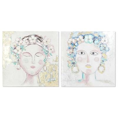 Canvas DKD Home Decor Pijnboom Canvas 100 x 3,5 x 100 cm Canvas DKD Home Decor Pijnboom Canvas 100 x 3,5 x 100 cm