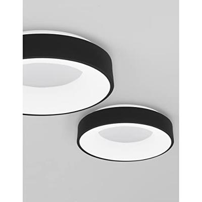Lyora PlafondlampRando Thin zwart Ø 38cm - 9353831