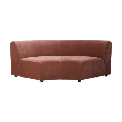 HKliving Jax Bank Element - Middenstuk Rond - Royal Velvet - Magnolia HKliving Jax Bank Element - Middenstuk Rond - Royal Velvet - Magnolia