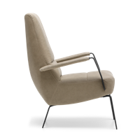 Fauteuil X-108 Lichtbruin Leer - thumbnail