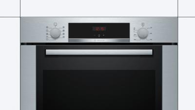 Bosch Serie 4 HBA334BS0 oven Elektrische oven 71 l 3400 W A Zwart, Roestvrijstaal