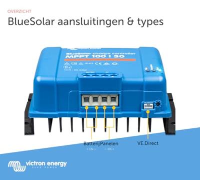 Victron Energy Victron BlueSolar MPPT Laadregelaar voor zonne-energie MPPT 12 V, 24 V 30 A Victron Energy Victron BlueSolar MPPT Laadregelaar voor zonne-energie MPPT 12 V, 24 V 30 A