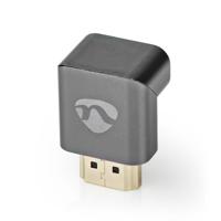 HDMI-Adapter | HDMI Connector / HDMI Male | HDMI Female / HDMI Output | Verguld | 270° Gehoekt | Aluminium | Gun Metal Grijs | 1 Stuks | Cover Window Box - thumbnail