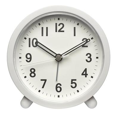 TFA Dostmann 60.1043.02 Wekker Kwarts Wit Alarmtijden 1 Slepend uurwerk (geluidsloos)