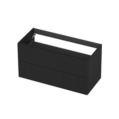 INK - Onderkast 2L Gelakt Gefreesd Tbv Greep - 1000x450x520 Mm - Mat Zwart