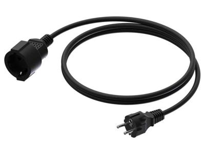 Procab CAB475-G Power schuko male-schuko female verlengkabel 10m Procab CAB475-G Power schuko male-schuko female verlengkabel 10m