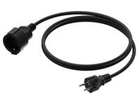 Procab CAB475-G Power schuko male-schuko female verlengkabel 10m - thumbnail