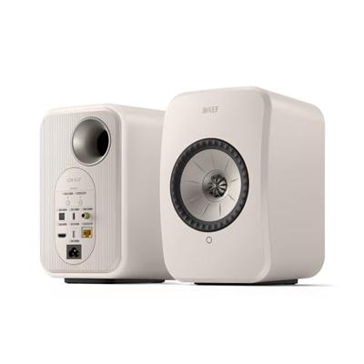 KEF LSX II LT Wireless-boekenplankluidsprekers | Muziek | Tv en Home Cinema | Gamen | HDMI ARC | USB-C | Bluetooth | AirPlay 2 | Chromecast | Spotify (Wit)