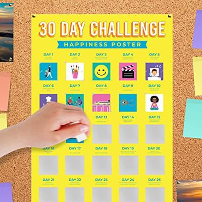 Gift Republic 30 Dagen Uitdaging Poster Geluk