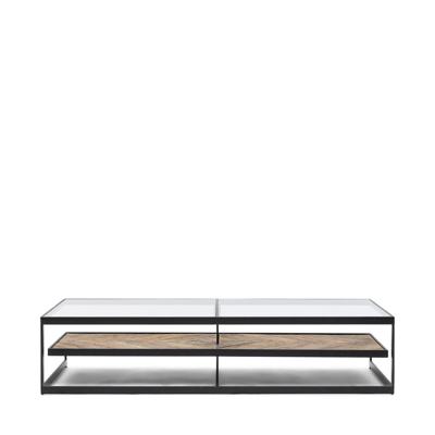 Rivièra Maison Salontafel 'Graydon' Essenhout en Glas, 180 x 80cm Rivièra Maison Salontafel 'Graydon' Essenhout en Glas, 180 x 80cm