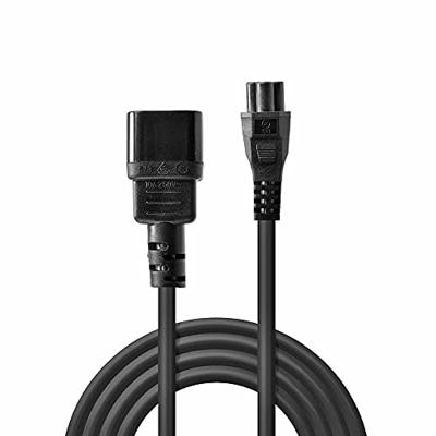 LINDY Stroom Netkabel [1x Apparaatstekker, male C14 - 1x Apparaatbus C5] 1.00 m Zwart