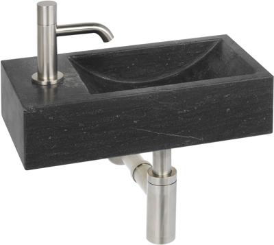 Ben Venetia fonteinset met RVS-look kraan links natuursteen