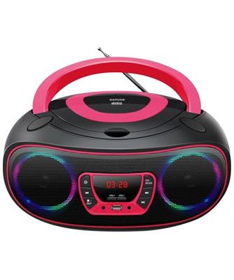 Denver TCL-212BT Radio/CD-speler VHF (FM) AUX, CD, USB, Bluetooth Sfeerverlichting Pink