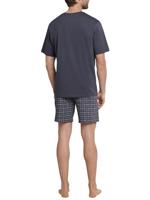 Heren shortama - Ebony Grey - Zomer pyjama maat 62 - thumbnail