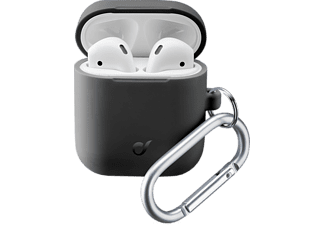 Cellularline Bounce Soft Touch Siliconen AirPod case met haak voor Apple AirPods 1 & 2