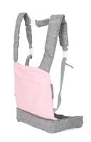 Poppen Draagzak Ergo - Melange Grijs Roze - thumbnail
